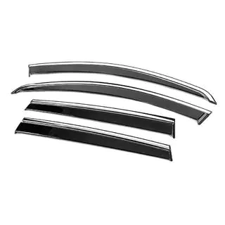 Window Deflectors with Chrome Trim Niken Luxury (4 pcs) photo 2