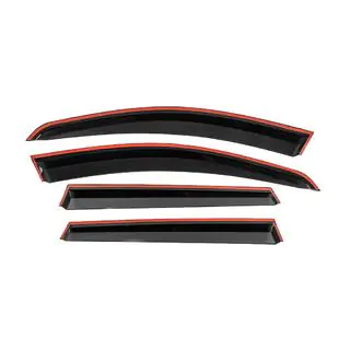 Window Deflectors with Chrome Trim Niken Luxury (4 pcs) photo 3