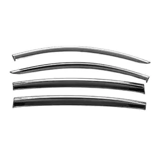 Window Deflectors with Chrome Trim Niken Luxury (4 pcs) photo 1