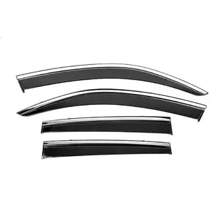 Window Deflectors with Chrome Trim Niken Luxury (4 pcs) photo 1