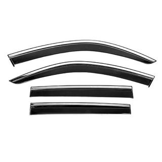 Window Deflectors with Chrome Trim Niken Luxury (4 pcs) Subaru Forester 2018-2024 photo 1