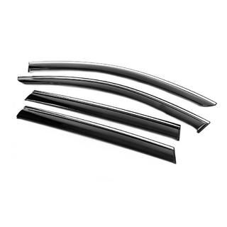 Window Deflectors with Chrome Trim Niken Luxury (4 pcs) Subaru Outback 2009-2014 photo 2