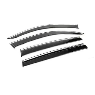 Window Deflectors with Chrome Trim Niken Luxury (4 pcs) photo 3