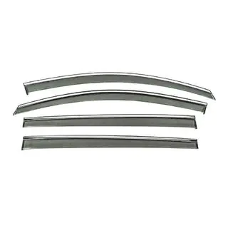 Window Deflectors with Chrome Trim Niken Luxury (4 pcs) photo 1