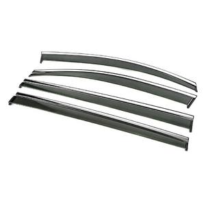 Window Deflectors with Chrome Trim Niken Luxury (4 pcs) Volkswagen Touran 2015- photo 2