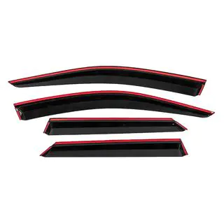 Window Deflectors with Chrome Trim Niken Luxury (4 pcs) photo 4