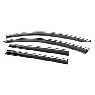 Window Deflectors with Chrome Trim Niken Luxury (SW, 4 pcs) photo 2