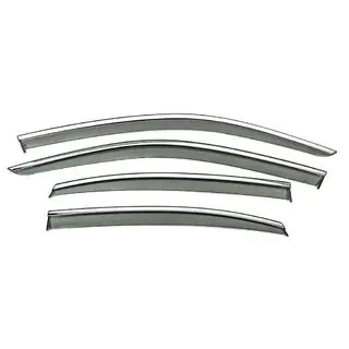Window wind deflectors with chrome trim Niken Luxury (for Sedan, 4 pcs) photo 1