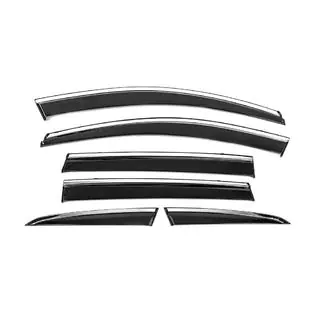 Window Deflectors with Chrome Trim Niken Luxury (6 pcs) photo 1