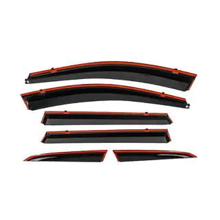 Window Deflectors with Chrome Trim Niken Luxury (6 pcs) photo 3