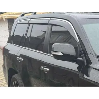 Window Deflectors with Chrome Trim Niken Luxury (2008-2015, 6 pcs) photo 1