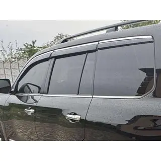 Window Deflectors with Chrome Trim Niken Luxury (2008-2015, 6 pcs) photo 3