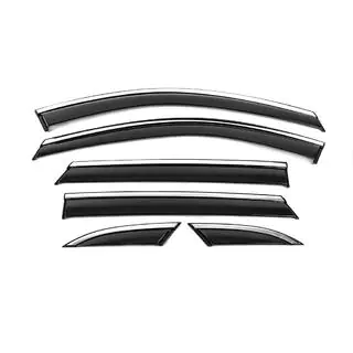 Window Deflectors with Chrome Trim Niken Luxury (6 pcs) photo 1