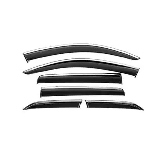 Window Deflectors with Chrome Trim Niken Luxury (6 pcs) photo 1