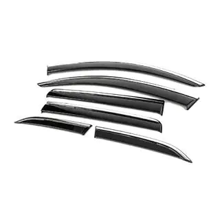 Window Deflectors with Chrome Trim Niken Luxury (6 pcs) photo 2