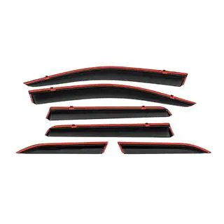 Window Deflectors with Chrome Trim Niken Luxury (6 pcs) photo 3