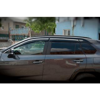 Window Deflectors with Chrome Trim Niken Luxury (6 pcs) Toyota Rav 4 2019- photo 1