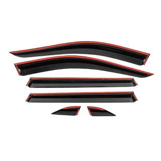 Window Deflectors with Chrome Trim Niken Luxury (6 pcs) Toyota Rav 4 2019- photo 4