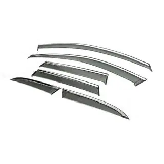 Window Deflectors with Chrome Trim Niken Luxury (6 pcs) photo 2