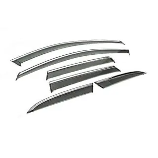 Window Deflectors with Chrome Trim Niken Luxury (6 pcs) photo 3