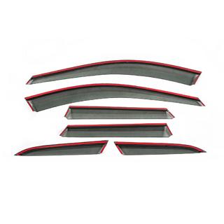 Window Deflectors with Chrome Trim Niken Luxury (6 pcs) Volvo XC60 2017- photo 4