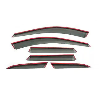 Window Deflectors with Chrome Trim Niken Luxury (6 pcs) photo 4