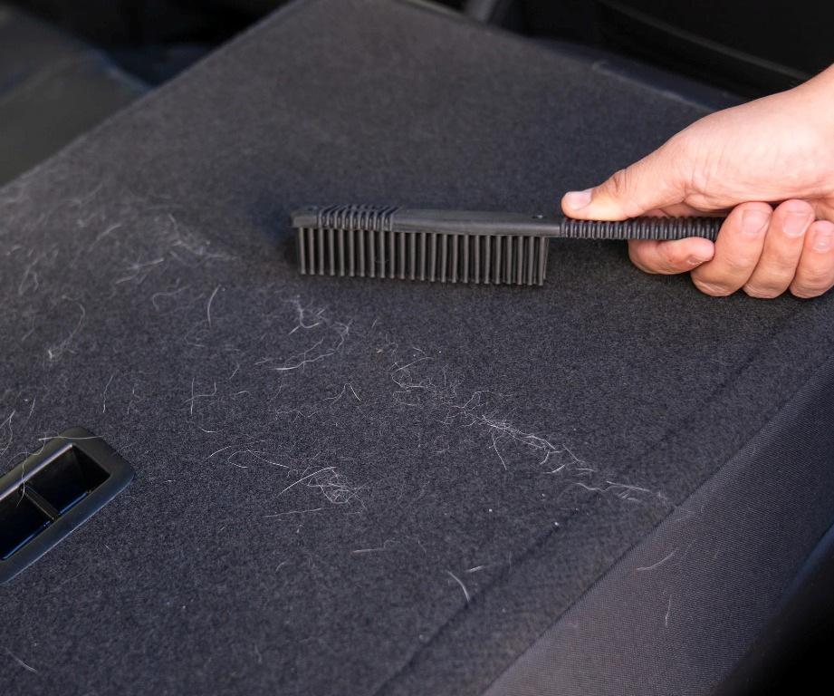 Life hacks for cleaning pet fur in the car