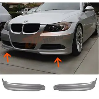 Front Flap Lip DPT (for E90 Base 2005-2008, Gloss Black, 2 pcs) photo 1