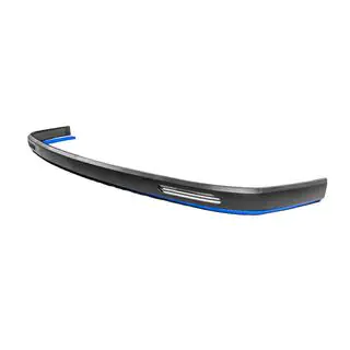 Universal Front Lip Spoiler DPT Blue V-1 (ABS, Gloss Black) photo 1