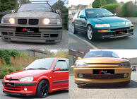 Universal Front Lip Spoiler DPT V-7 (ABS, Gloss Black) photo 1