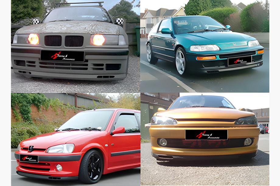 Universal Front Lip Spoiler DPT V-7 (ABS, Gloss Black) Image