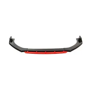 Universal Front Lip Spoiler DPT Red V-2 (ABS, Gloss Black) photo 2