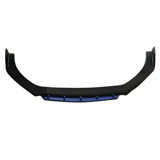 Universal Front Lip Spoiler DPT Blue V-2 (ABS, Gloss Black)