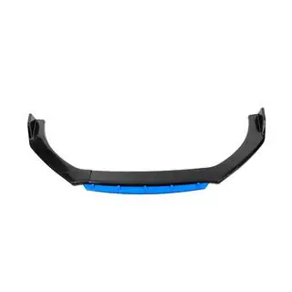 Universal Front Lip Spoiler DPT Blue V-2 (ABS, Gloss Black) photo 1
