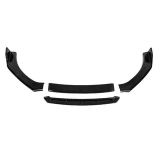 Universal Front Lip Spoiler DPT Black V-2 (ABS, Gloss Black) photo 4