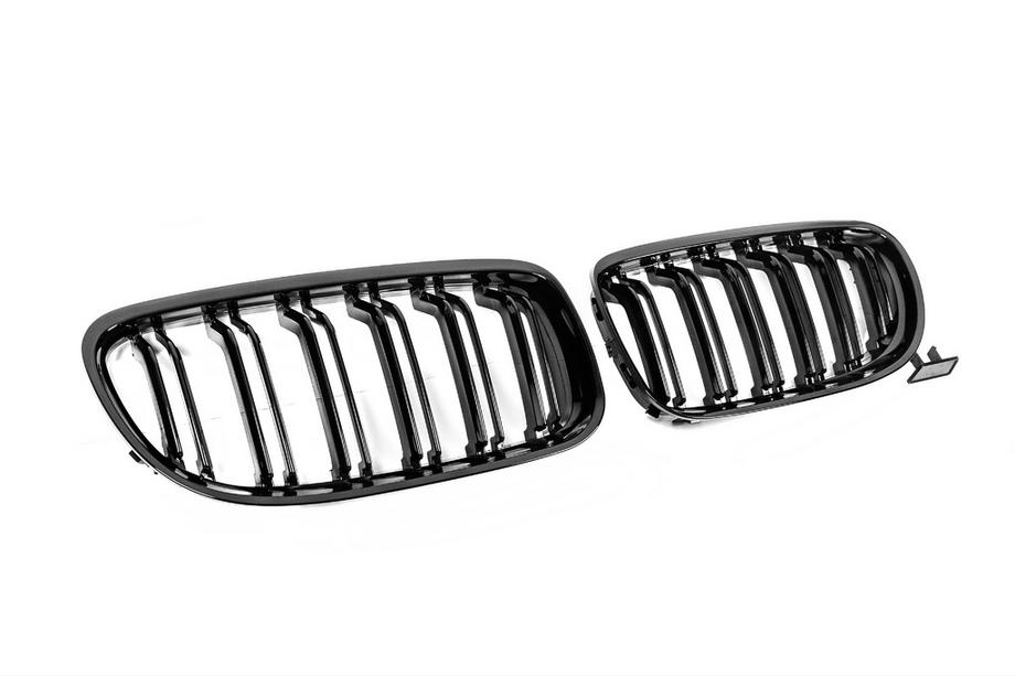 BMW 3 Series E90/E91 2005-2011 M-Look Kidney Grilles (2008-2011, Gloss Black) Photo 5