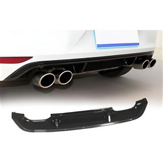Rear Diffuser DPT V-5 (for R / R-Line, 2012-2017, Gloss Black) Volkswagen Golf 7/E-Golf 2012-2020 photo 1