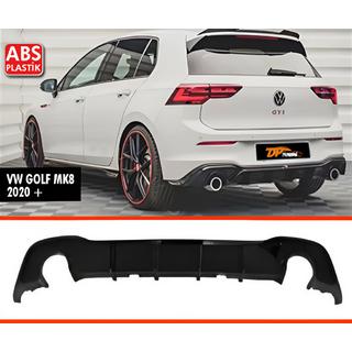 Rear Diffuser DPT V-1 (Gloss Black) Volkswagen Golf 8 2019-