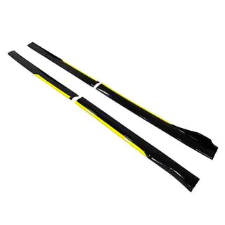 Universal Side Skirt Extensions Niken Yellow (ABS) (4pcs)