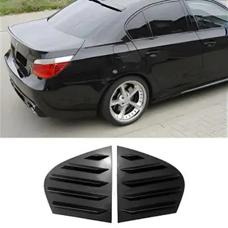 Rear Window Covers DPT (Gloss Black, 2pcs)