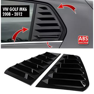 Rear Window Covers DPT V-1 (Gloss Black, 2pcs) Volkswagen Golf 6 2008-2014