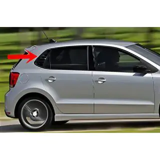 Rear Window Covers DPT (Gloss Black, 2pcs) photo 1
