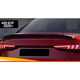 DPT V-2 Spoiler (Sedan, Gloss Black) Audi A3 2020-