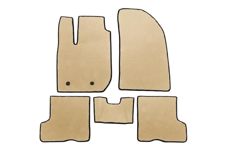 Dacia Duster 2018-2024 EVA Car Floor Mat Beige Photo 1