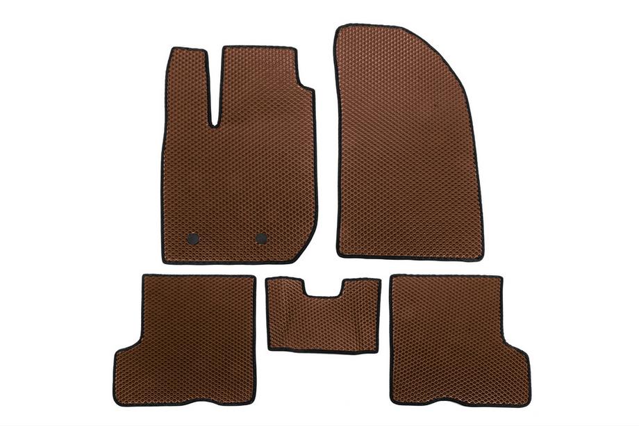 Renault Duster 2018-2024 EVA Floor Mats (Brown) Image