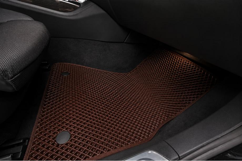 BMW 7 Series G11/G12 2015-2022 EVA Floor Mats (for G12, Brown) Photo 2
