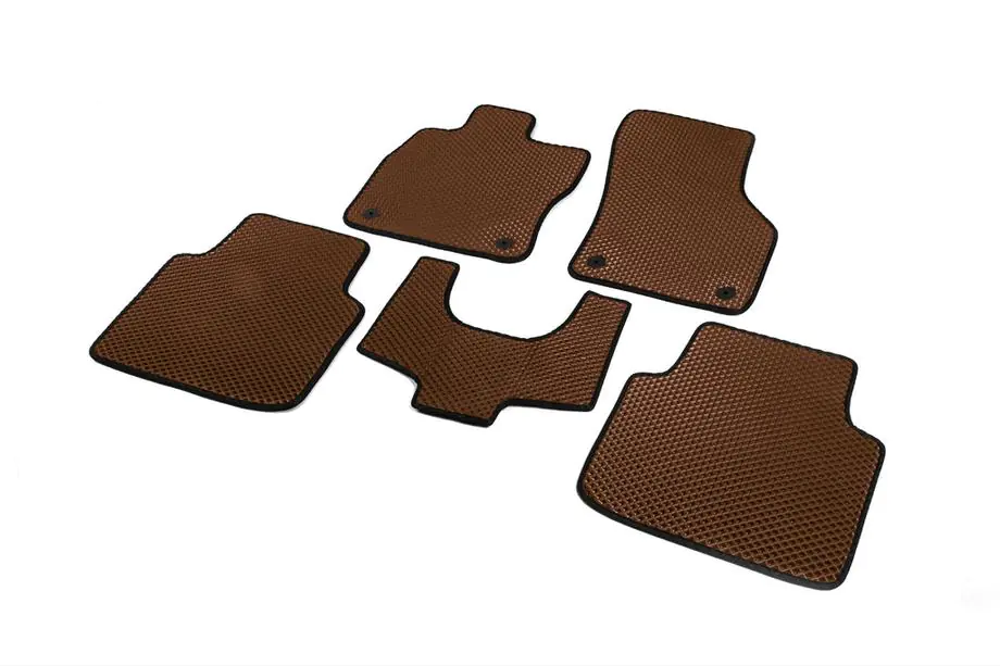 Skoda Superb 2015-2024 EVA Floor Mats (No Footrest, Brown) Photo 2