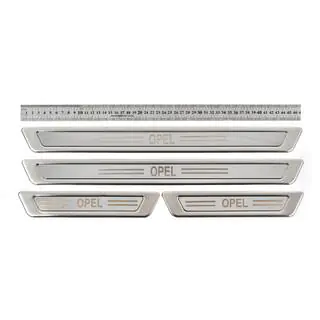 Universal Door Sill Protectors Opel V-1 (4 pcs, Stainless Steel)