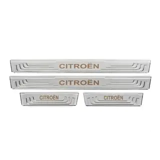 Universal door sill protectors Citroen V-2 (4 pcs, stainless steel) photo 2