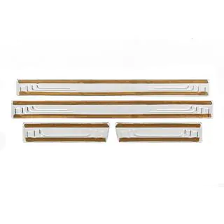 Universal Door Sill Protectors Toyota V-2 (4 pcs, Stainless Steel) photo 3